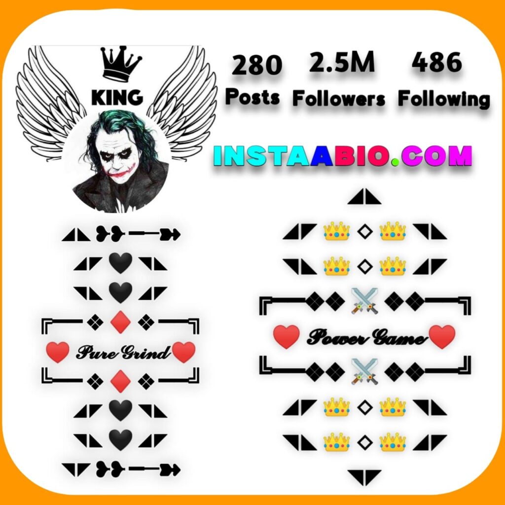 VIP Instagram Bio for Boys & Girls Attitude Stylish 𒆜𝓬𝓸𝓹𝔂𒆜 इंस्टाग्राम बायो लड़कों के लिए इंस्टा एटीट्यूड बॉय