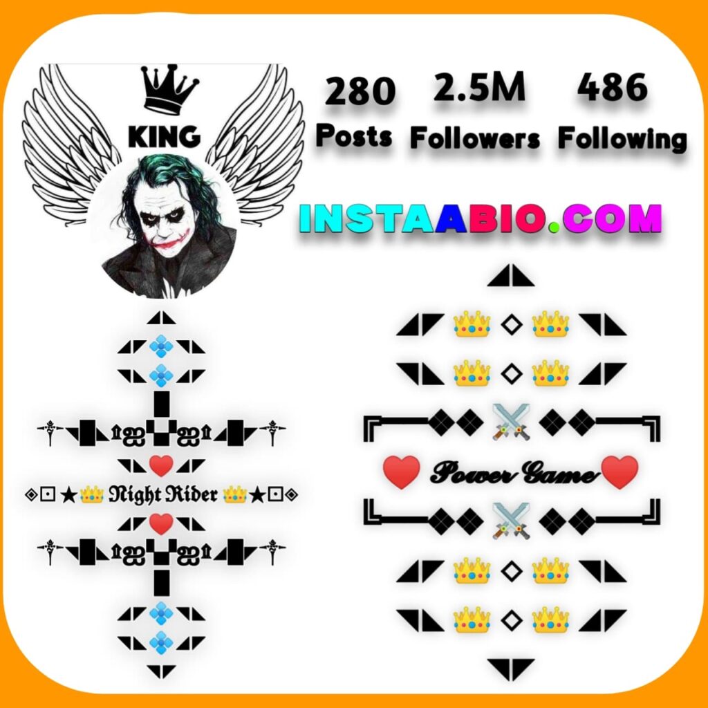 VIP Instagram Bio for Boys & Girls Attitude Stylish 𒆜𝓬𝓸𝓹𝔂𒆜 insta Bio For Boy Attitude